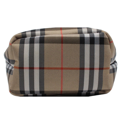 BURBERRY Mini Nova Check Canvas Tote Bag Beige