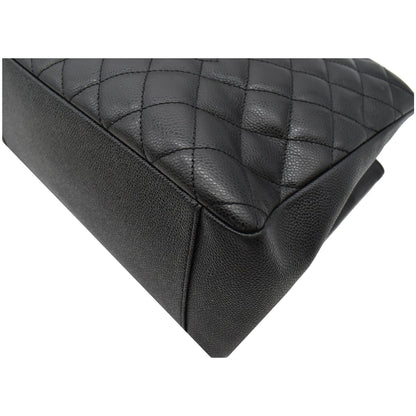CHANEL Grand Shopping GST Caviar Leather Tote Bag Black