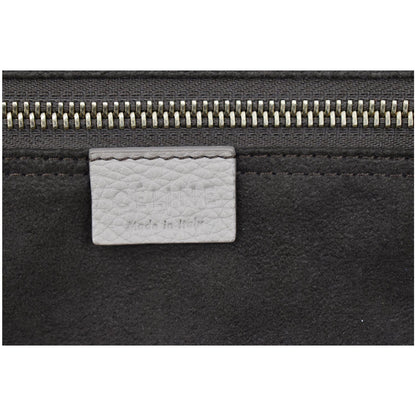 CELINE Drummed Mini Luggage Calfskin Leather Tote Bag Dune
