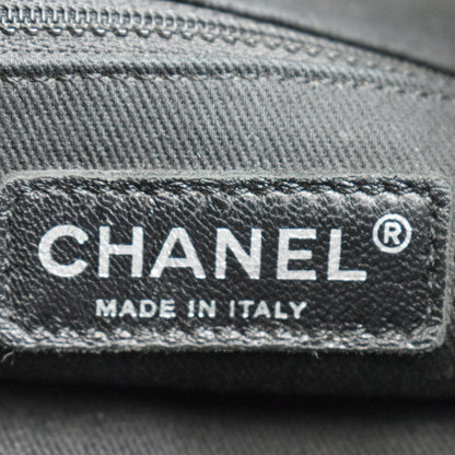 CHANEL Perforated Up In The Air Calfskin Tote Bag Black