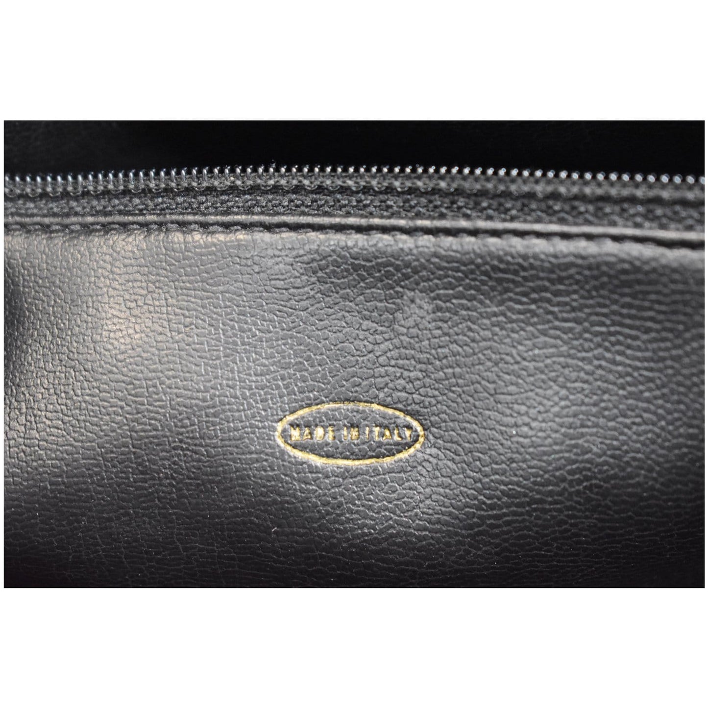 CHANEL Vintage Front Pocket Caviar Leather Tote Bag Black