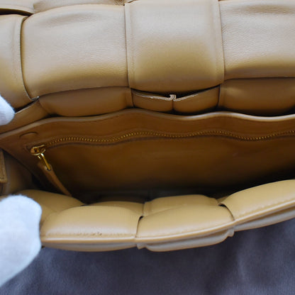 BOTTEGA VENETA Padded Cassette Leather Crossbody Bags Caramel