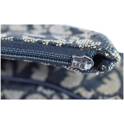 CHRISTIAN DIOR Mini Saddle Monogram Pochette Shoulder Bag Black
