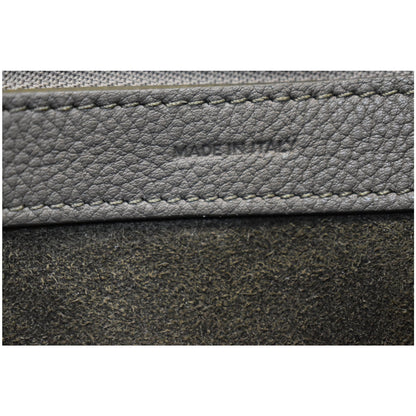 CELINE Small Cabas Phantom Grained Calfskin Leather Tote Bag Taupe