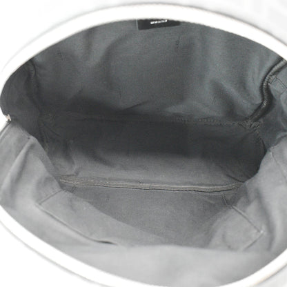 FENDI Diagonal Liberty Nylon Leather Backpack Black