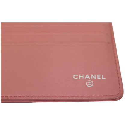 CHANEL Camellia Leather Trifold Wallet Pink - 25% OFF
