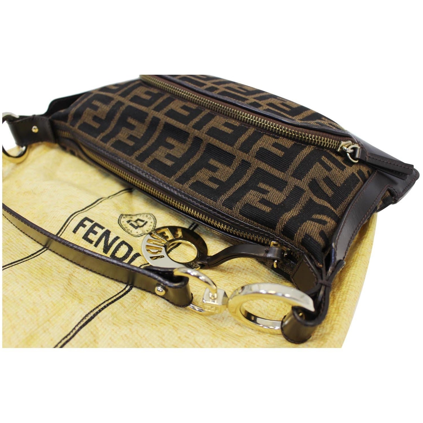 Fendi Vintage Zucca Pattern Handbag