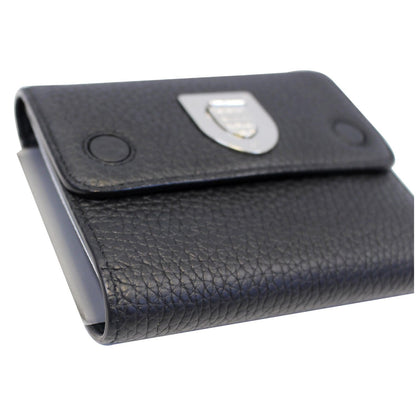 Christian Dior Noir Black Leather Wallet - Last Call