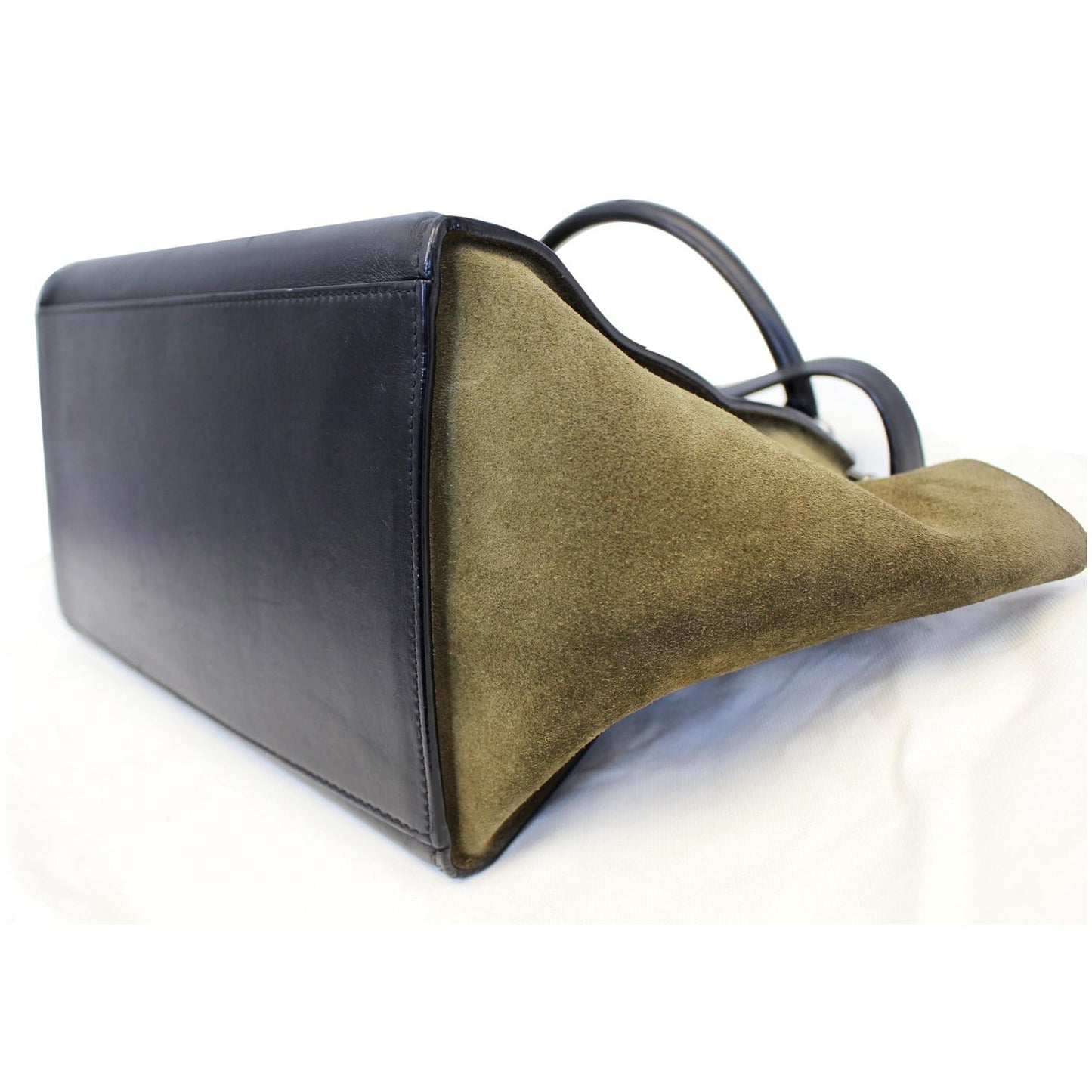 Celine Python and Black Leather Small Trapeze Bag