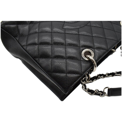 CHANEL Grand Shopping GST Caviar Leather Tote Bag Black