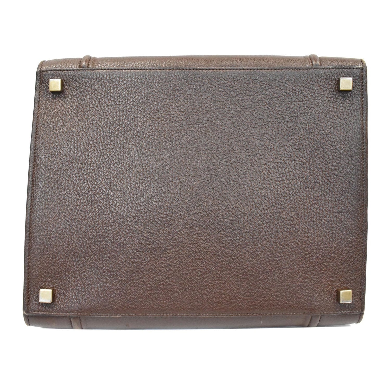 CELINE Luggage Phantom Medium Leather Tote Bag Brown