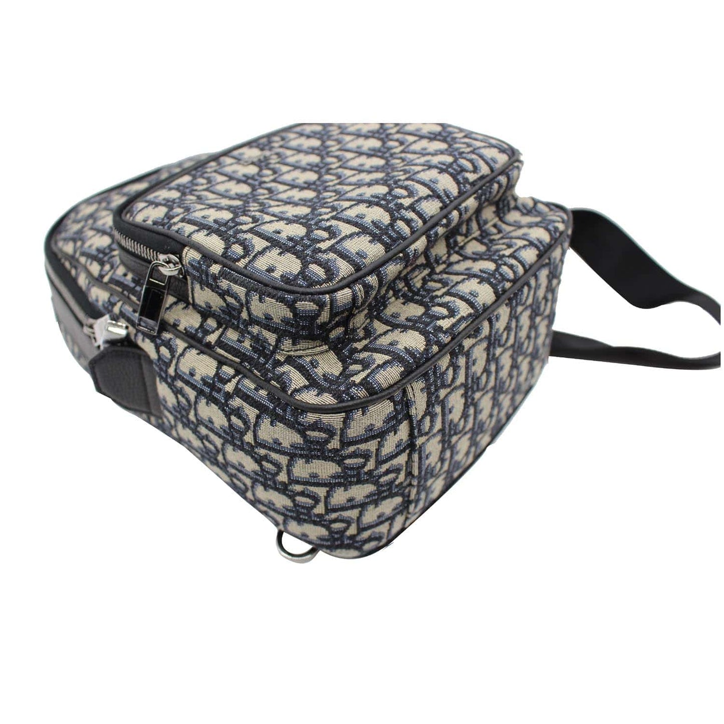 CHRISTIAN DIOR Minin Rider Oblique Jacquard Backpack Beige