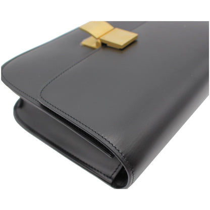 CELINE Classic Box Medium Calfskin Leather Crossbody Bag Black - 10% OFF