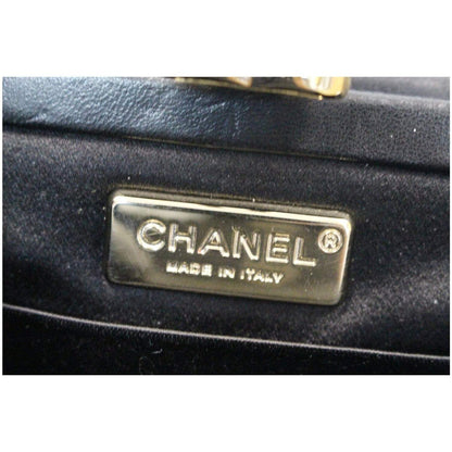 CHANEL Timeless CC Lock Lambskin Leather Clutch Bag Black - 25% OFF