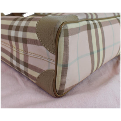BURBERRY London Nova Check Tote Bag Pale Pink
