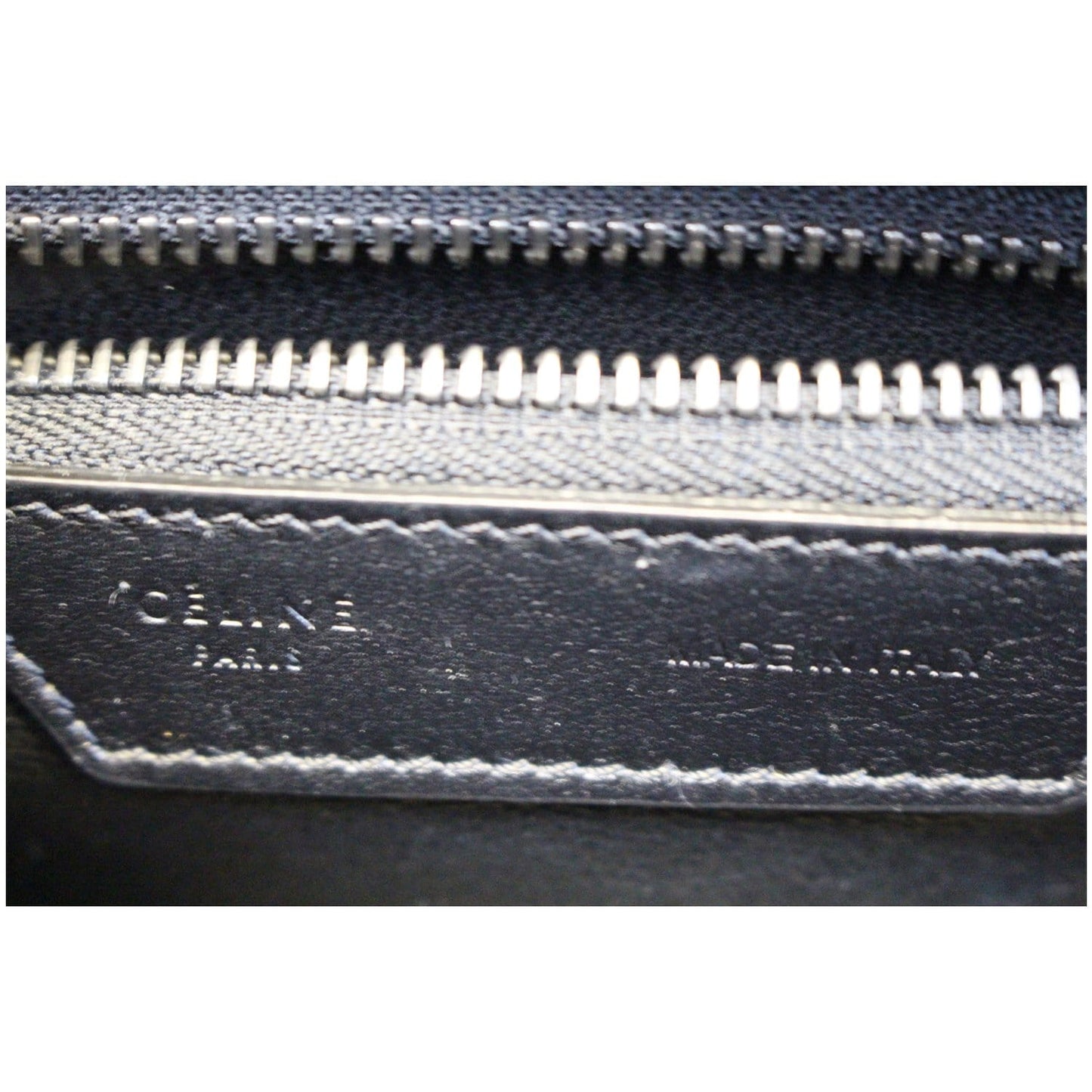 CELINE Mini Luggage Calfskin Leather Tote Bag Tri-Color