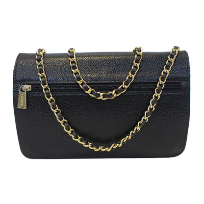 CHANEL Timeless WOC Caviar Leather Clutch Crossbody Bag Black