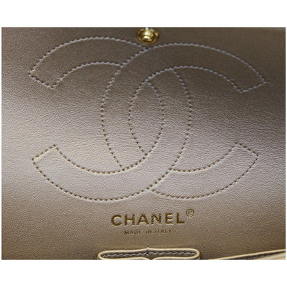 CHANEL Reissue Mademoiselle Lock Calfskin Leather Shoulder Bag Beige