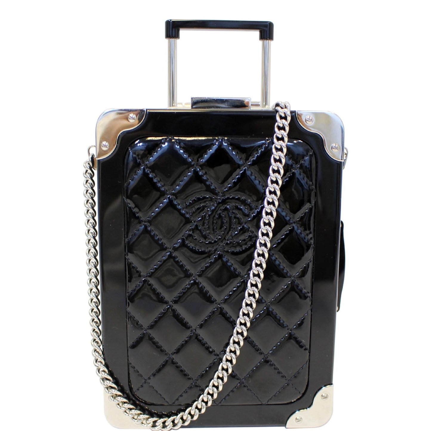 CHANEL Evening In The Air Mini Trolley Minaudiere Crossbody Bag Black