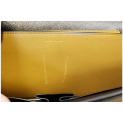 CELINE Bicolor Calfskin Leather Medium Case Shoulder Bag