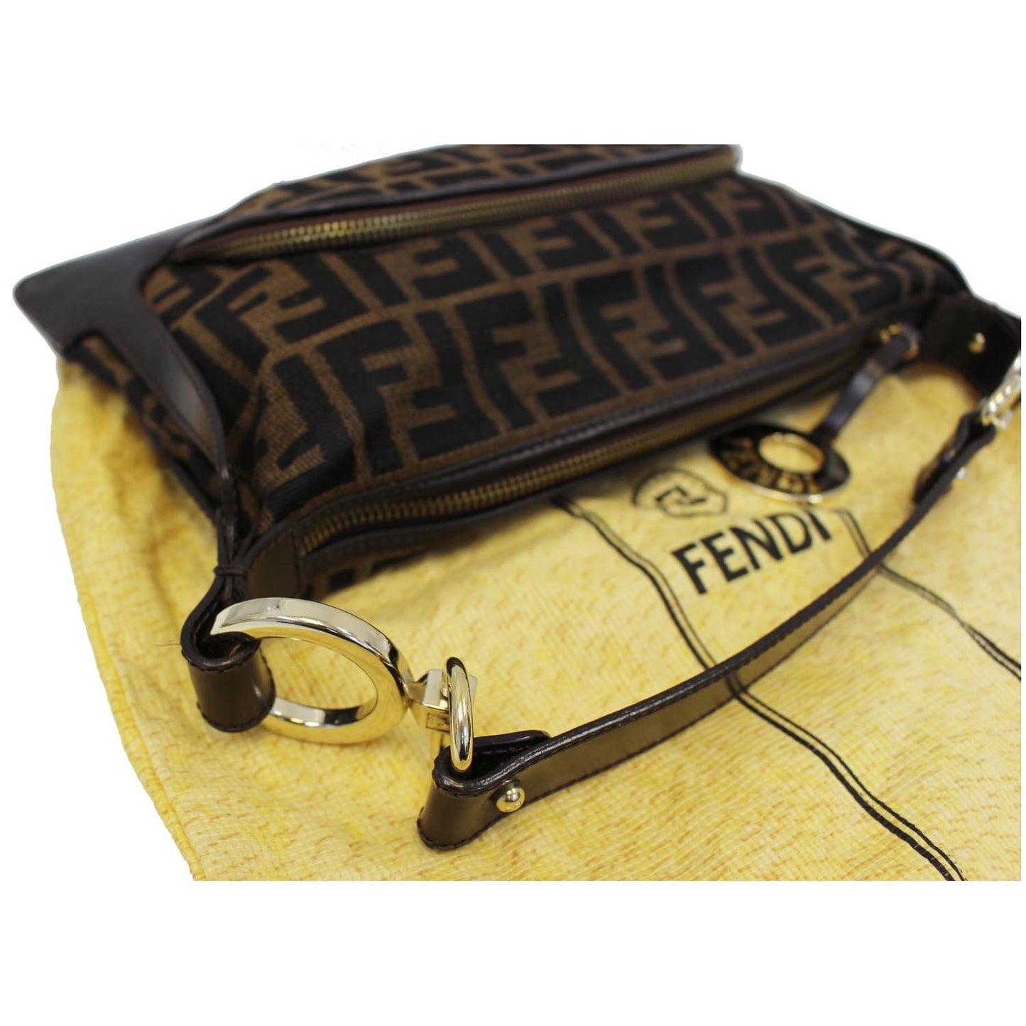 Fendi Vintage Zucca Pattern Handbag