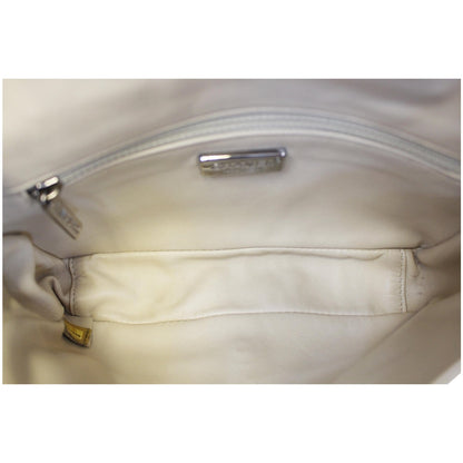 CHANEL Crocodile Quilted Classic Flap Shoulder Bag Beige