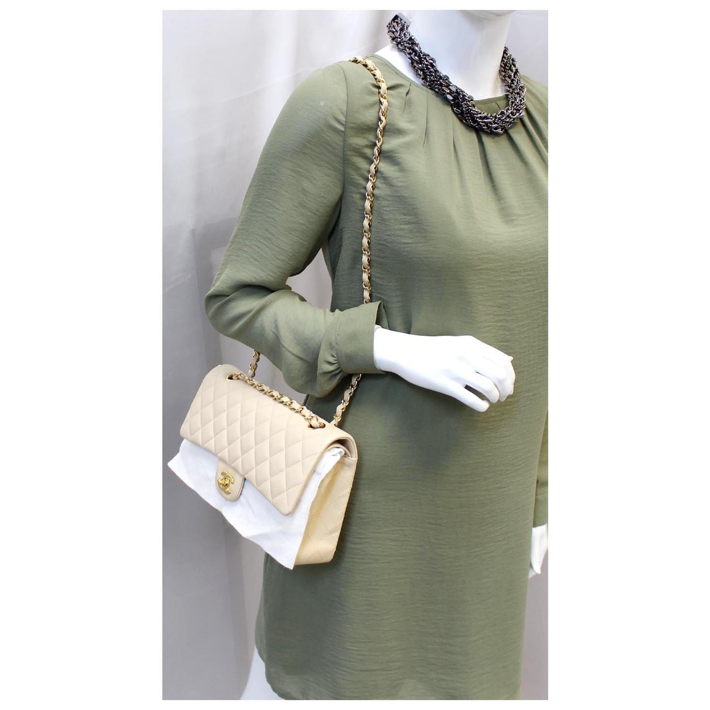 CHANEL Classic Medium Double Flap Shoulder Bag