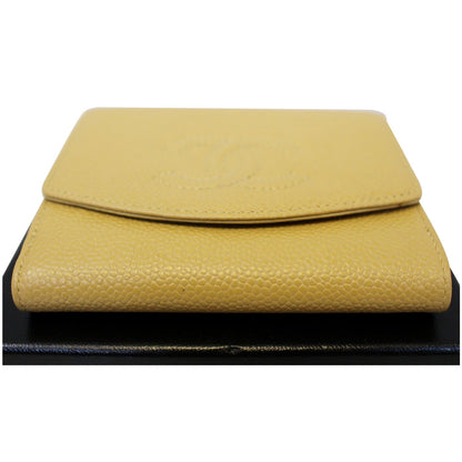 CHANEL Caviar Leather Bifold Wallet