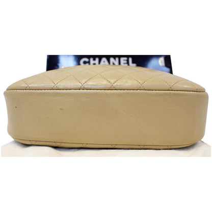 CHANEL Beige Lambskin Leather Camera Shoulder Bag - 15% OFF
