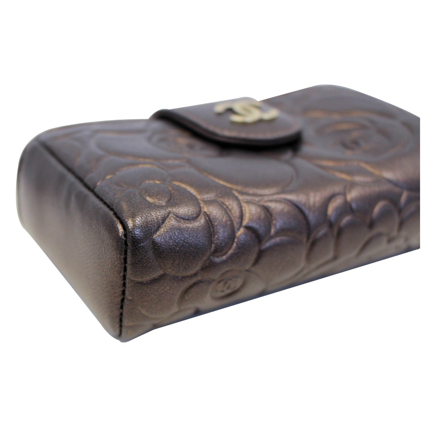 CHANEL Caviar Quilted O-Mini Phone Holder Clutch