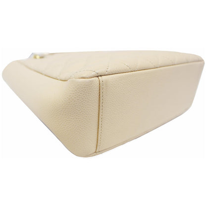 CHANEL PST Caviar Leather Petit Shopping Tote Bag Beige