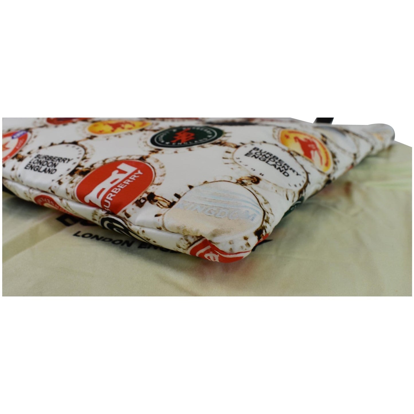 BURBERRY Flat Printed Large Nylon Tote Bag White Multi - 20% OFF