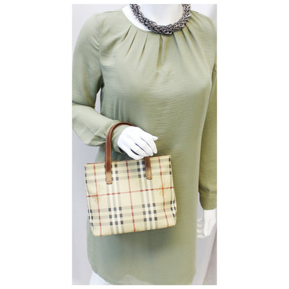 BURBERRY Nova Check Tote Bag