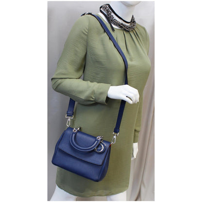 CHRISTIAN DIOR Be Dior Small Bullcalf Flap Shoulder Bag Blue