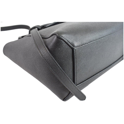 CELINE Micro Belt Grained Calfskin 2Way Shoulder Bag Black