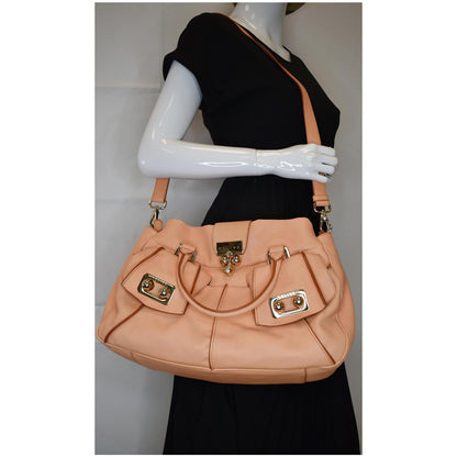 CELINE Blossom Leather Top Handle Tote Bag Peach - Final Sale