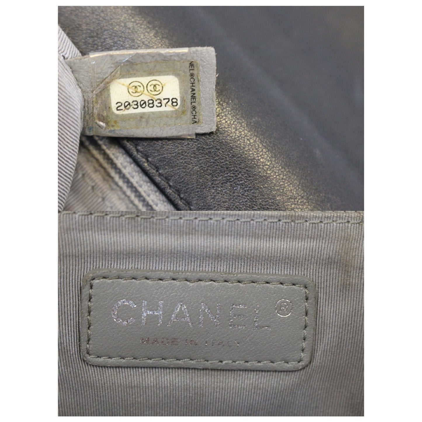 CHANEL Large Boy Flap Calfskin Quilted Leather Shoulder Bag Black