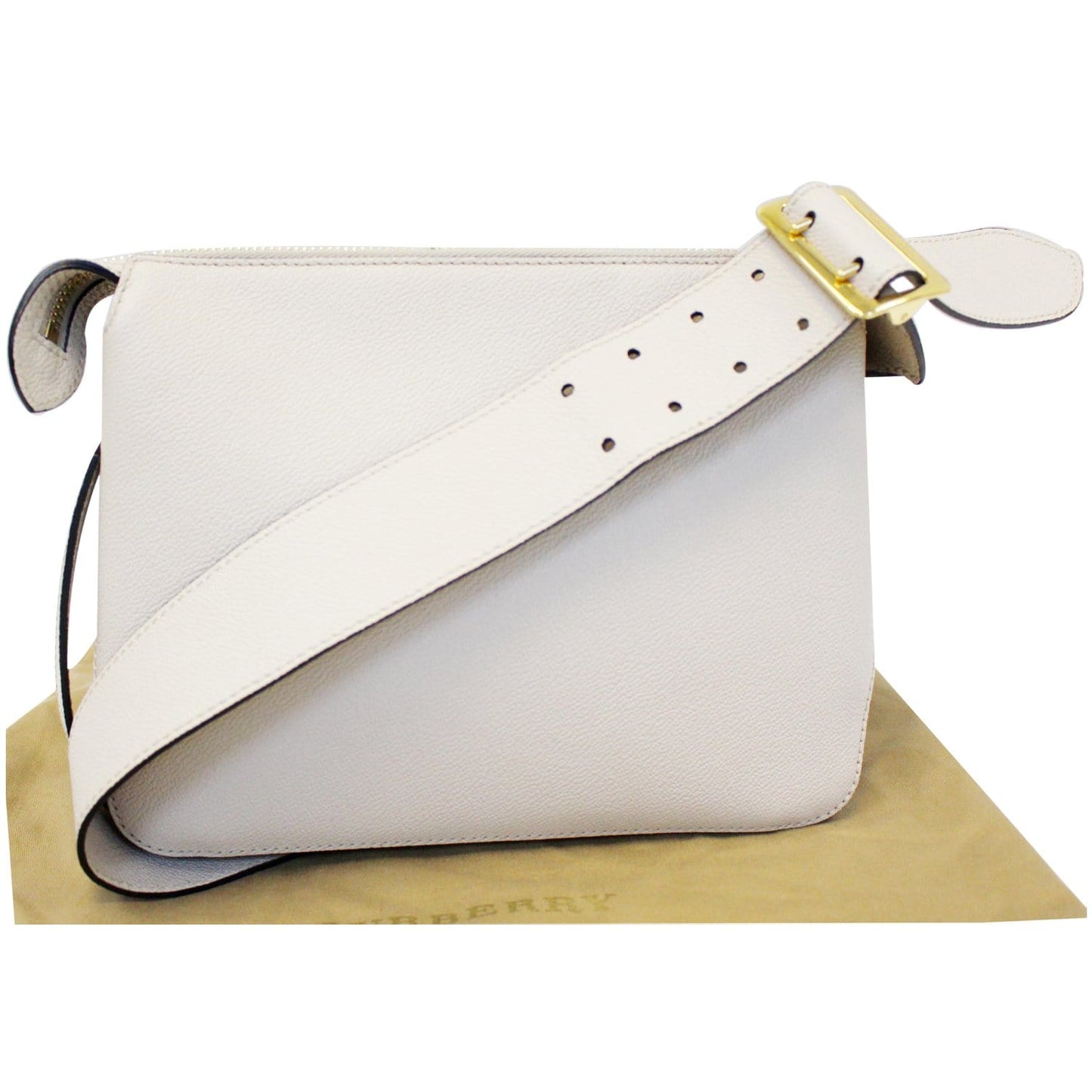 BURBERRY Helmsley House Check Grained Leather Crossbody Bag