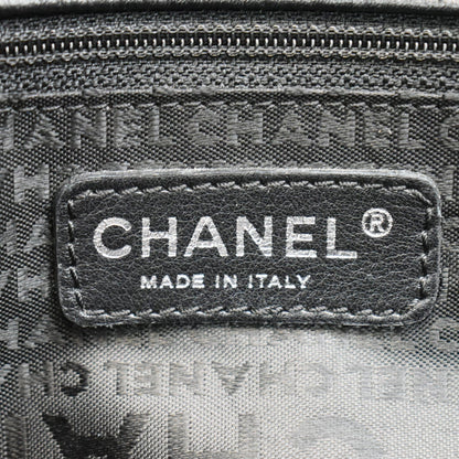 CHANEL Reissue Cerf Executive East West Leather Tote Bag Black