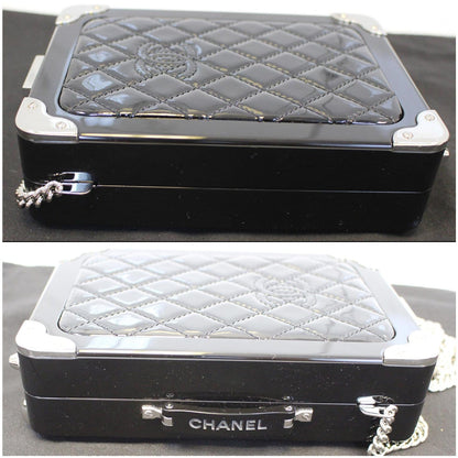 CHANEL Evening In The Air Mini Trolley Minaudiere Crossbody Bag Black