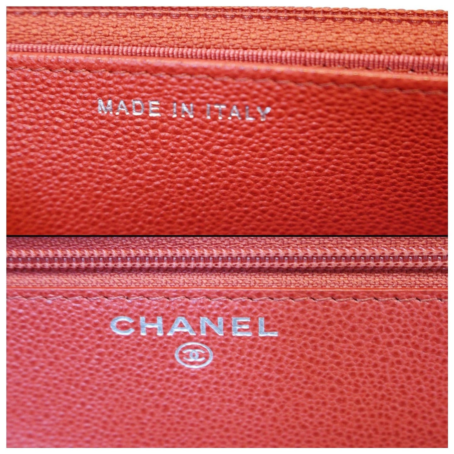 CHANEL Wallet on Chain Grained Calfskin Leather Shoulder Crossbody Bag