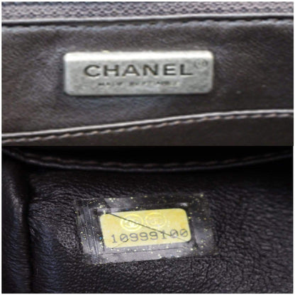 CHANEL Jumbo Classic Fur and Python Leather Flap Shoulder Bag Green - 25% OFF