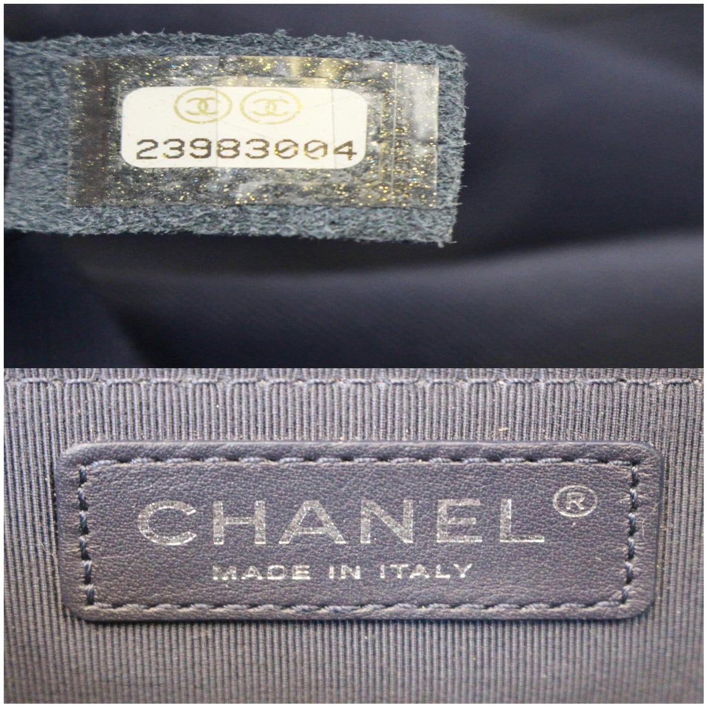 CHANEL CC Chevron Flap Shoulder Crossbody Bag Blue