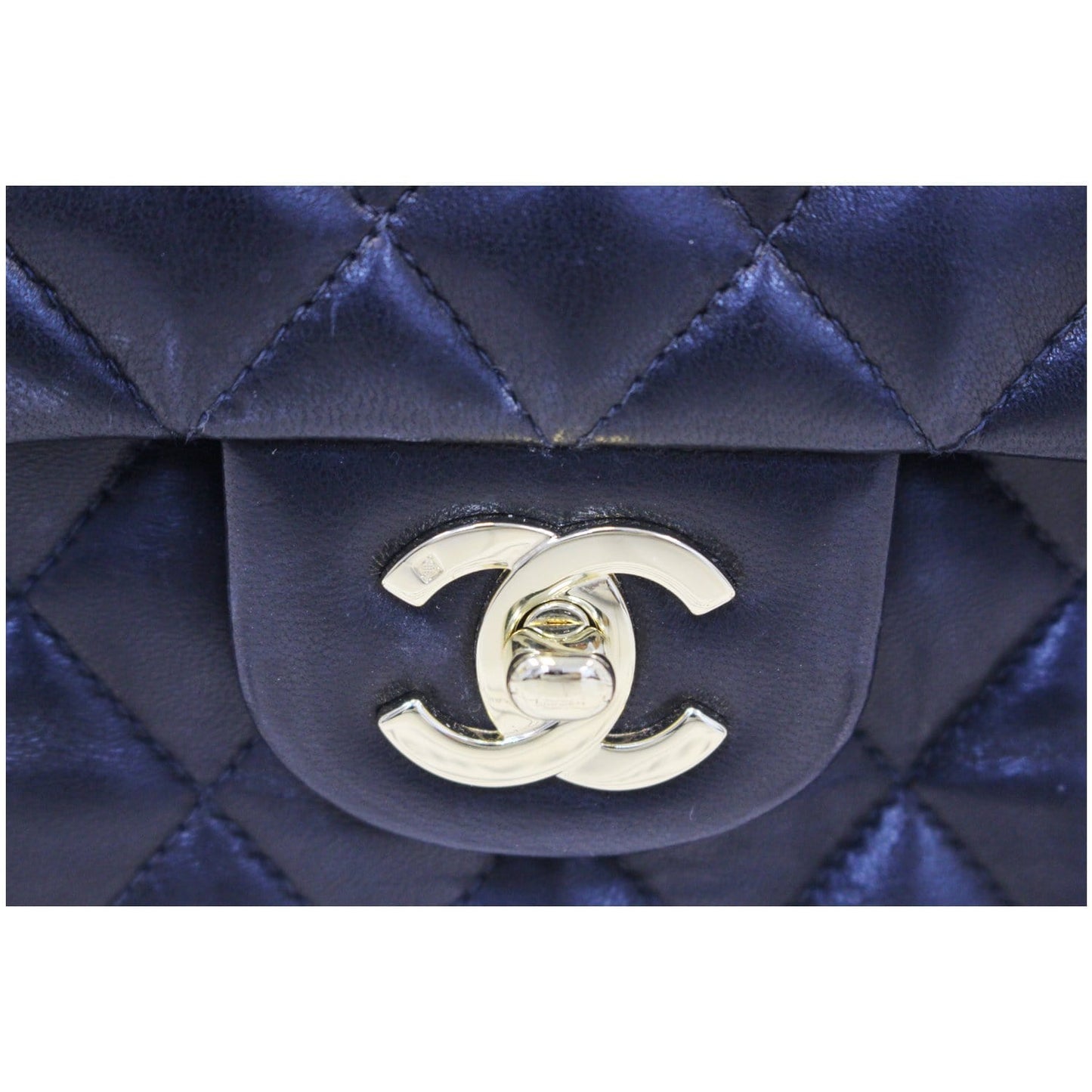 CHANEL Classic Jumbo Quilted Lambskin Leather Double Flap Shoulder Bag