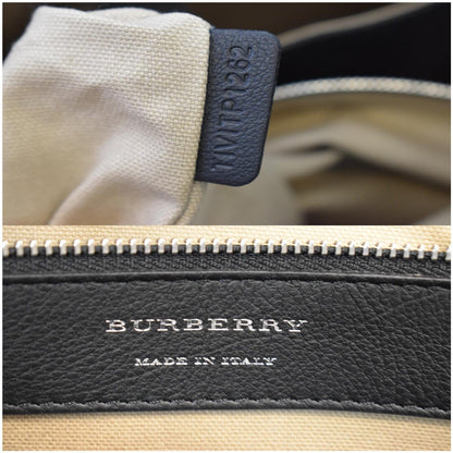 BURBERRY Ainsworth Leather Briefcase Bag Black