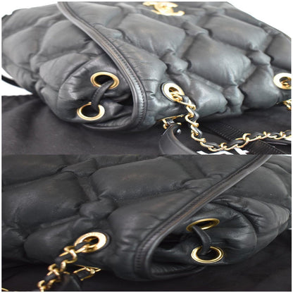 CHANEL Chesterfield Quilted Calfskin Backpack Black
