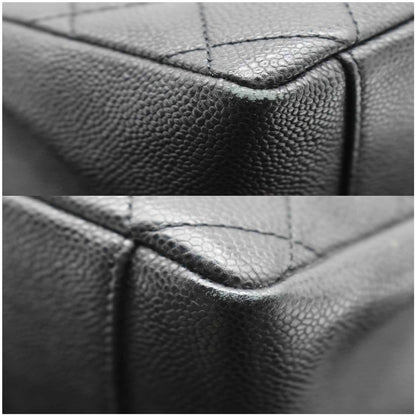 CHANEL Grand Shopping GST Caviar Leather Tote Bag Black