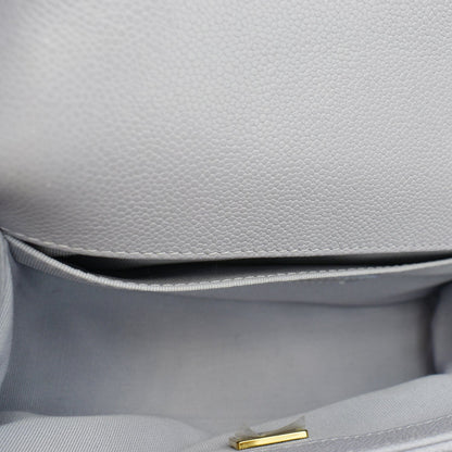 CHANEL CC Boy Small Caviar Leather Shoulder Bag Lavender