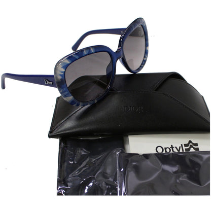 CHRISTIAN DIOR TIEDY1/S 098M/EU Flower Blue Sunglasses Grey Lens
