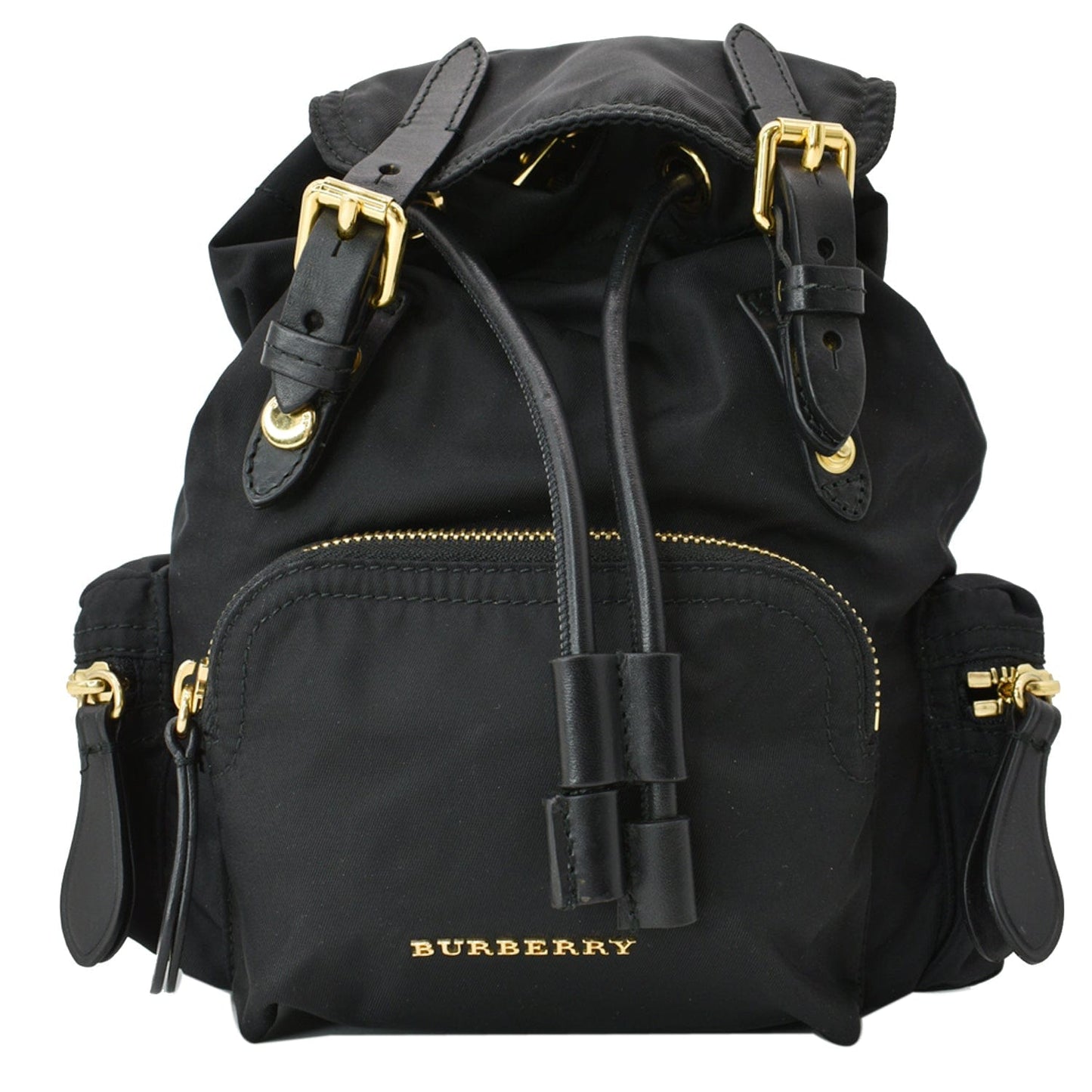 BURBERRY Technical Rucksack Nylon Backpack Bag Black